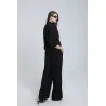 Ensemble fluide avec chemise à cordon et pantalon large - Estelle