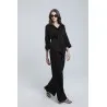 Ensemble fluide avec chemise à cordon et pantalon large - Estelle