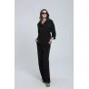 Ensemble fluide avec chemise à cordon et pantalon large - Estelle