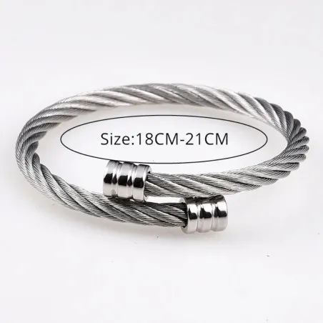 Stainless steel charm leather bracelet - ALBERTO RICCI