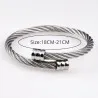 Stainless steel charm leather bracelet - ALBERTO RICCI