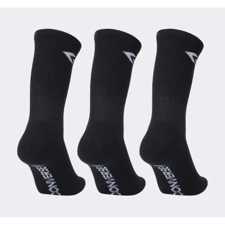 Converse – Lot de 3 paires de chaussettes Converse Classic Star Chevron Crew – Noir - CONVERSE