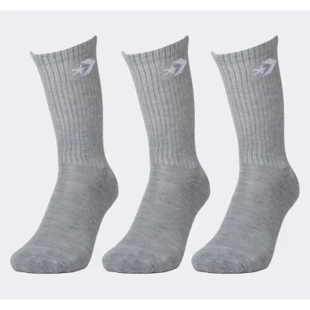 Converse – Lot de 3 paires de chaussettes Converse Classic Star Chevron Crew – Gris - CONVERSE