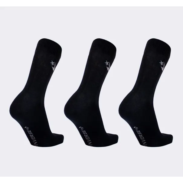 Converse – Lot de 3 pulls ras du cou classiques à chevrons et étoiles – Noir - CONVERSE
