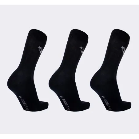 Converse – Lot de 3 pulls ras du cou classiques à chevrons et étoiles – Noir - CONVERSE