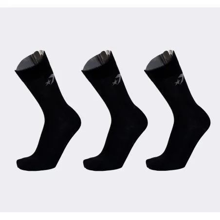 Converse – Lot de 3 pulls ras du cou classiques à chevrons et étoiles – Noir - CONVERSE