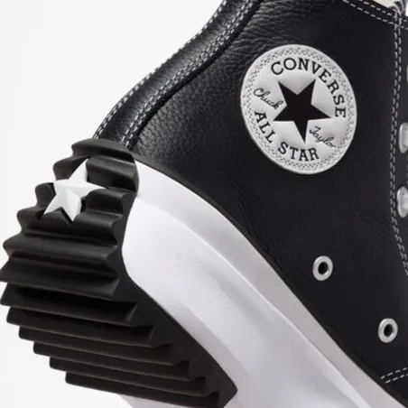 Converse -RUN STAR HIKE PLATFORM FOUNDATIONAL LEATHER – Noir - CONVERSE