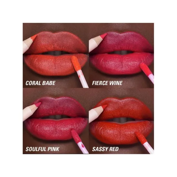 Lipstick REVOLUTION  LIP SET LIP CONTOUR-CORAL BABE - REVOLUTION