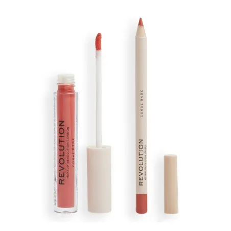 Lipstick REVOLUTION  LIP SET LIP CONTOUR-CORAL BABE - REVOLUTION