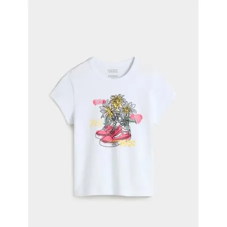 Vans – Fourgonnettes T-shirt – Blanc Fleur - VANS