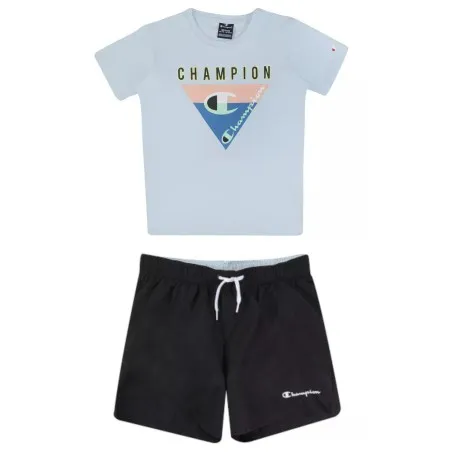 Champion -Maillot de bain enfant Champion avec maillot de bain – bleu clair et noir - CHAMPION