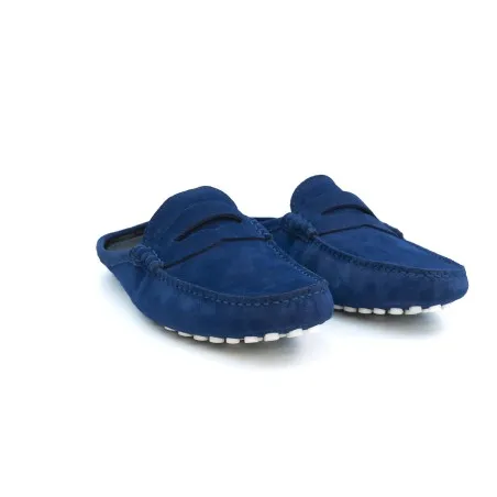 Mules homme BELTONI  M6 BLEU ROYAL DAIM - BELTONI