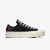 Converse Femme – Women’s Chuck Taylor All Star Lift OX “Cherries” – Noir - CONVERSE