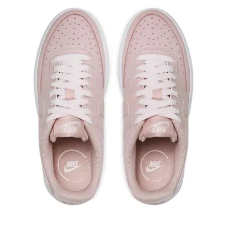 Nike Femme – Court Vision Alta – Blanc/Rose - NIKE