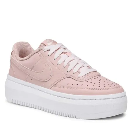 Nike Femme – Court Vision Alta – Blanc/Rose - NIKE