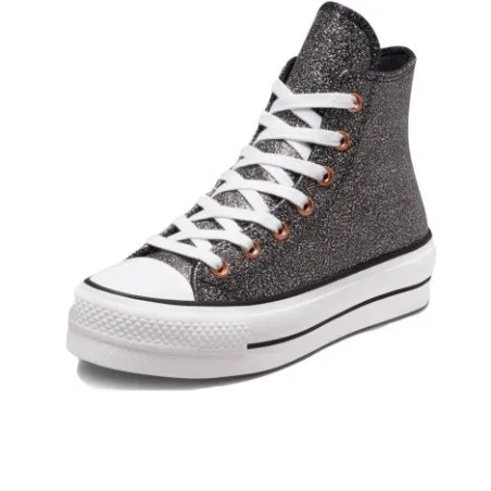Converse Femme – Chuck Taylor All Star Lift Forest Glam Hi – Noir/Gris/Blanc - CONVERSE