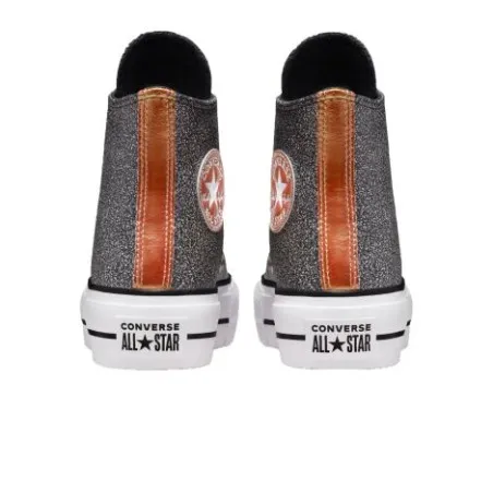 Converse Femme – Chuck Taylor All Star Lift Forest Glam Hi – Noir/Gris/Blanc - CONVERSE