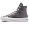 Converse Femme – Chuck Taylor All Star Lift Forest Glam Hi – Noir/Gris/Blanc - CONVERSE