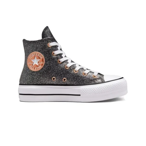 Converse Femme – Chuck Taylor All Star Lift Forest Glam Hi – Noir/Gris/Blanc - CONVERSE