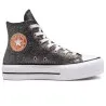 Converse Femme – Chuck Taylor All Star Lift Forest Glam Hi – Noir/Gris/Blanc - CONVERSE