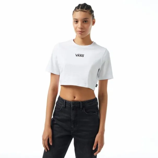 Vans – T-shirt blanc Vans Flying V Crew Crop II – Blanc - VANS