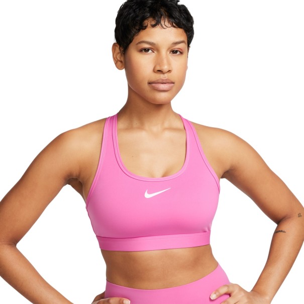 Nike Femme -Brassière femme Nike Swoosh – Rose - NIKE