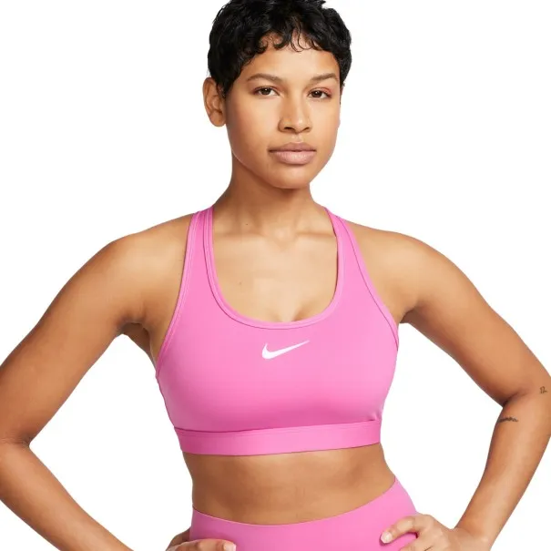 Nike Femme -Brassière femme Nike Swoosh – Rose - NIKE
