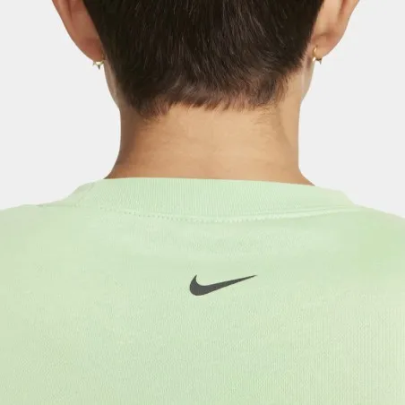 Nike Femme – Sweat-shirt ras du cou en polaire surdimensionné Nike – Vert vapeur/noir - NIKE