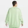 Nike Femme – Sweat-shirt ras du cou en polaire surdimensionné Nike – Vert vapeur/noir - NIKE