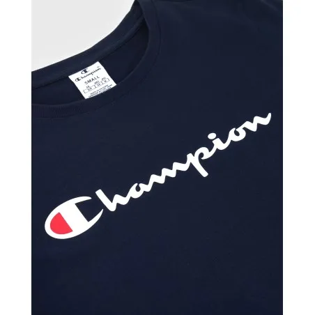 Champion – T-shirt à col rond Champion pour femme – Bleu marine - CHAMPION