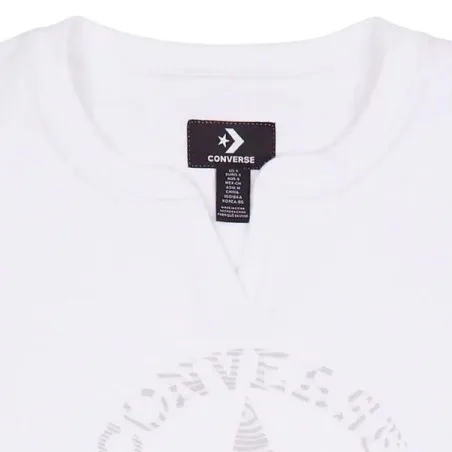 Converse Femme – Sweat-shirt ras du cou avec patch Chuck Taylor – Blanc - CONVERSE