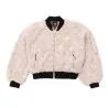 Converse Femme – Blouson aviateur en fausse fourrure – Rose - CONVERSE