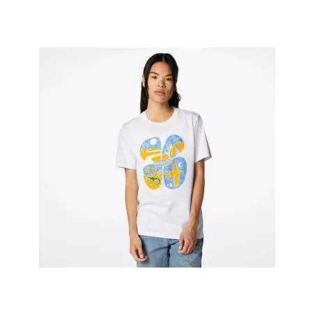 Converse Femme – T-shirt Converse Artist SS original – Blanc - CONVERSE