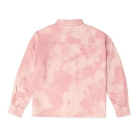 Converse Femme – Chemise tissée à manches longues – Rose - CONVERSE