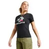 Converse Femme – T-shirt à chevrons et étoiles cerises – Noir - CONVERSE