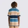 Vans – T-shirt polo à rayures HALICREST – Marron - VANS