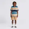 Vans – T-shirt polo à rayures HALICREST – Marron - VANS