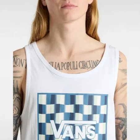 Vans – Débardeur Vans Classic – Blanc Bleu - VANS