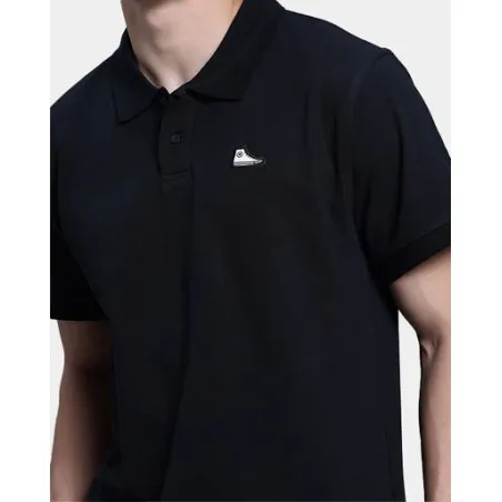 Converse Homme – Polo avec patch de chaussure – Noir - CONVERSE