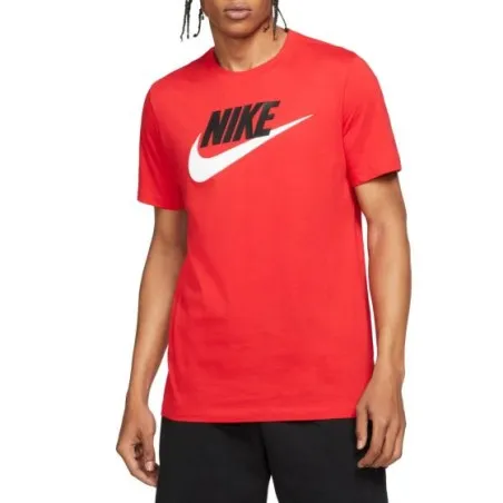Nike Homme – M nsw tee icône futur – Rouge Noir - NIKE