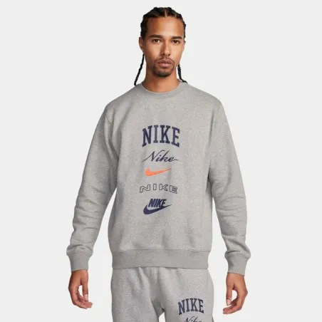 Nike Homme – SweatNike Club – Gris - NIKE