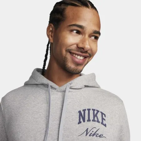 Nike Homme – Sweat à capuche Nike Club – Gris foncé chiné/Gris fumé - NIKE