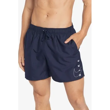 Nike – Boxer de bain Nike avec logo Sea Swoosh – Bleu Marine - NIKE