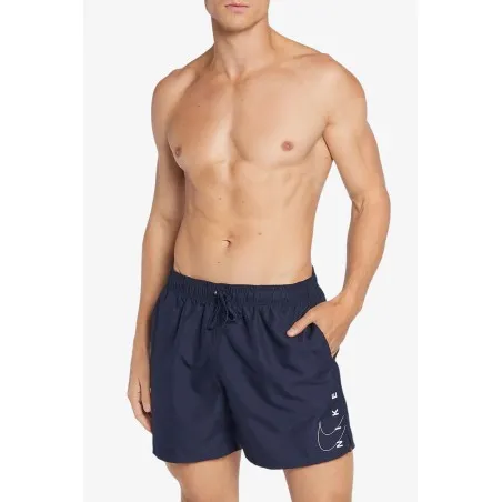 Nike – Boxer de bain Nike avec logo Sea Swoosh – Bleu Marine - NIKE