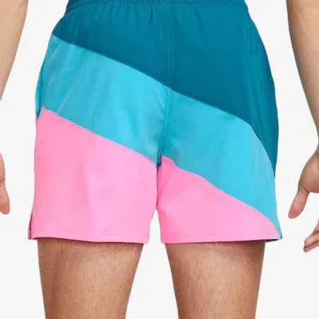 Nike – Short de bain Nike Color Surge 5 – Rose Bleu - NIKE