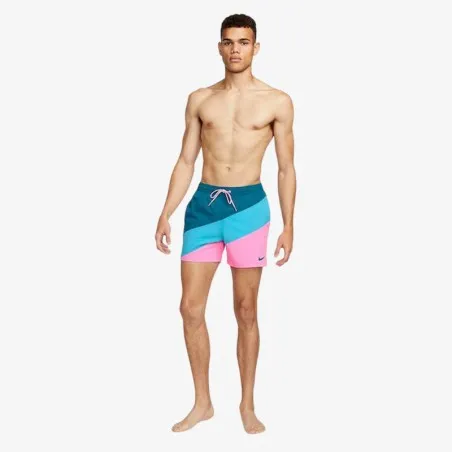 Nike – Short de bain Nike Color Surge 5 – Rose Bleu - NIKE