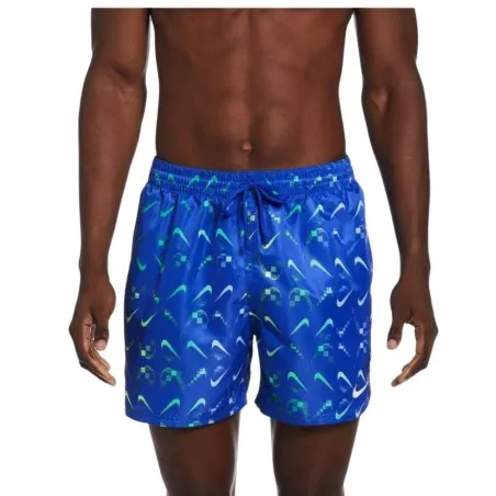 Nike – SHORT DE BAIN NIKE MULTI SWOOSH 5? VOLLEY – Bleu - NIKE