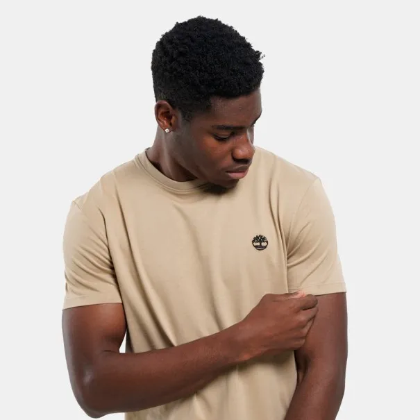Timberland Homme – T-shirt à manches courtes Timberland – Beige - TIMBERLAND