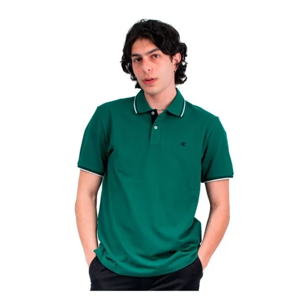 Champion -Polo homme – Vert Foncé - CHAMPION