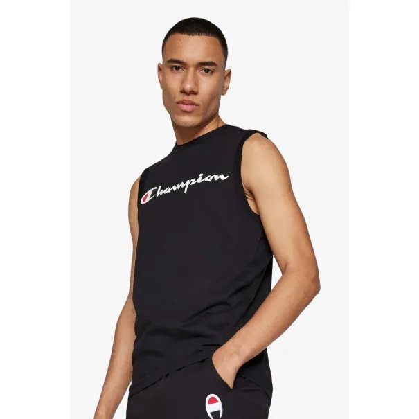 Champion -T-shirt ras du cou sans manches Champion – Noir - CHAMPION
